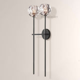 Kristal Clear Glass Double Grand Wall Sconce - thebelacan