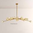 Kristal Glass Oval Chandelier 72" - thebelacan