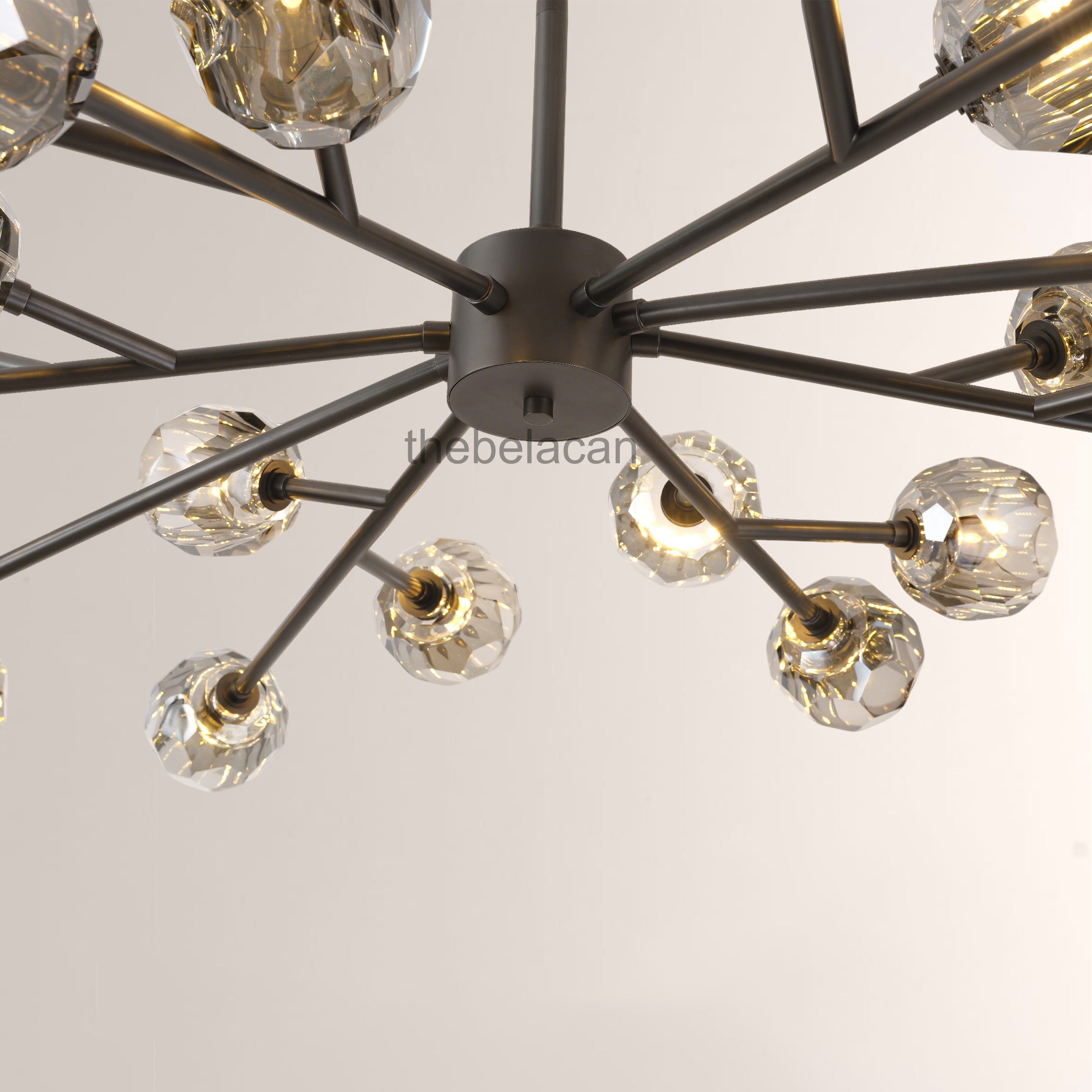 Kristal Glass Oval Chandelier 72" - thebelacan