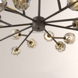 Kristal Glass Oval Chandelier 72" - thebelacan