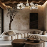 Kristal Glass Round Chandelier 36" - thebelacan