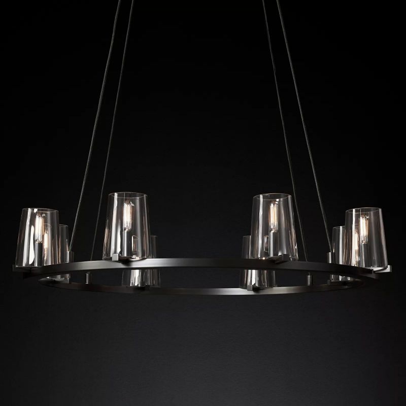 Kuseau Glass Round Chandelier 36" - thebelacan