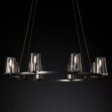 Kuseau Glass Round Chandelier 36" - thebelacan
