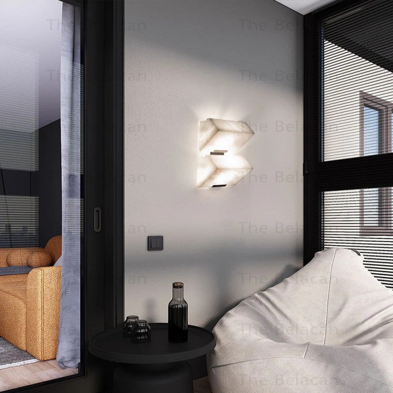 Alabaster Beimo Wall Sconce - thebelacan