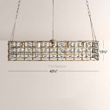La CaArtis 41" Rectangular Chandelier - thebelacan