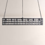 La CaArtis 50" Rectangular Chandelier in Bronze - thebelacan