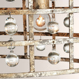La CaArtis Oval Chandelier in Silver Clay - thebelacan