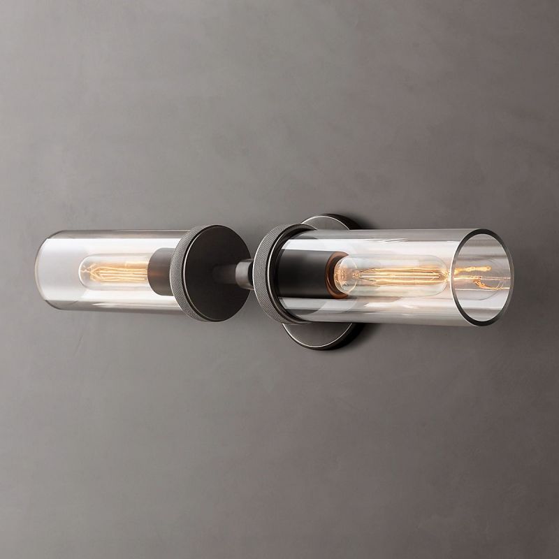 Lambert Round Linear Short Wall Sconce - thebelacan