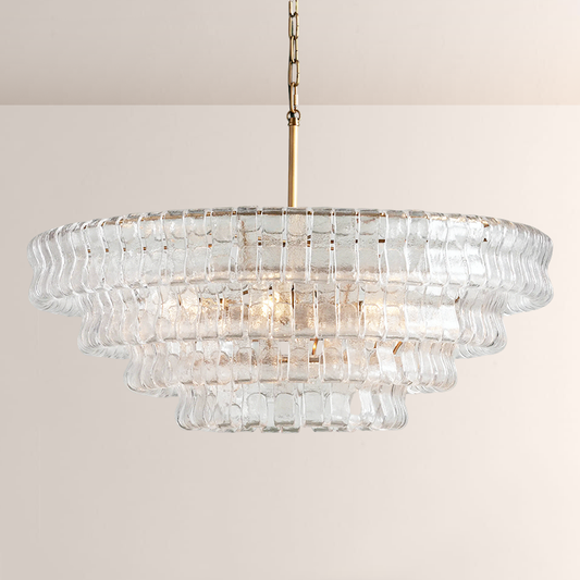 Lime Glass Round Chandelier - thebelacan