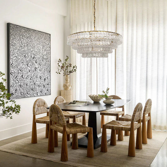 Lime Glass Round Chandelier - thebelacan