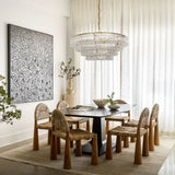 Lime Glass Round Chandelier - thebelacan