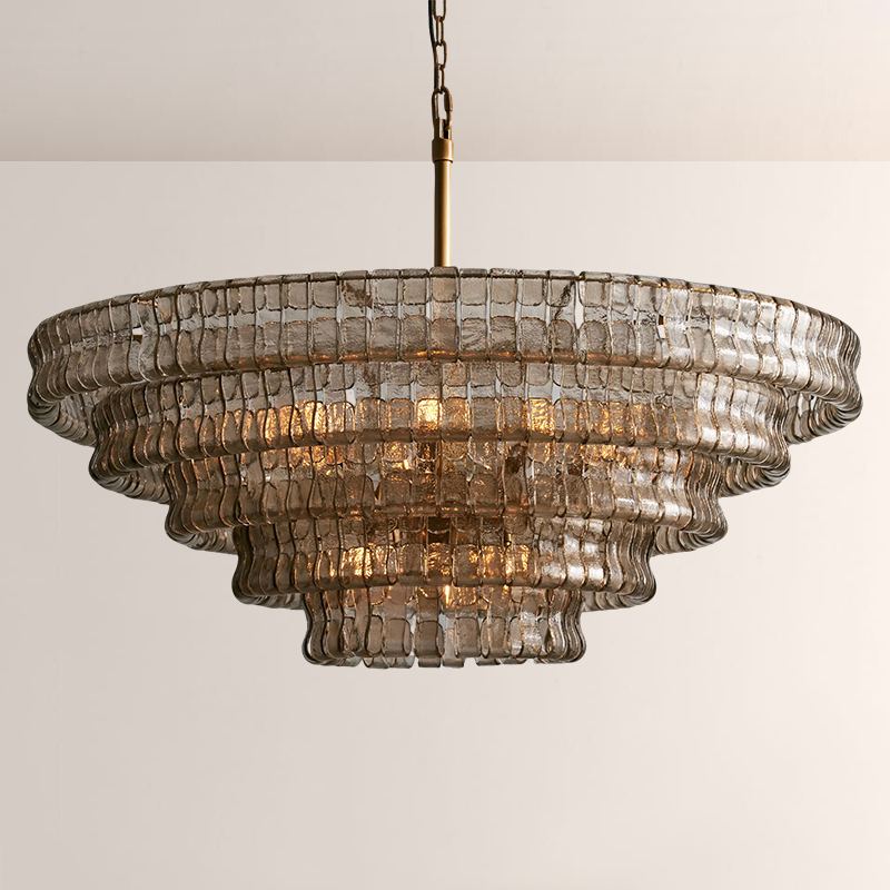 Lime Glass Round Chandelier - thebelacan