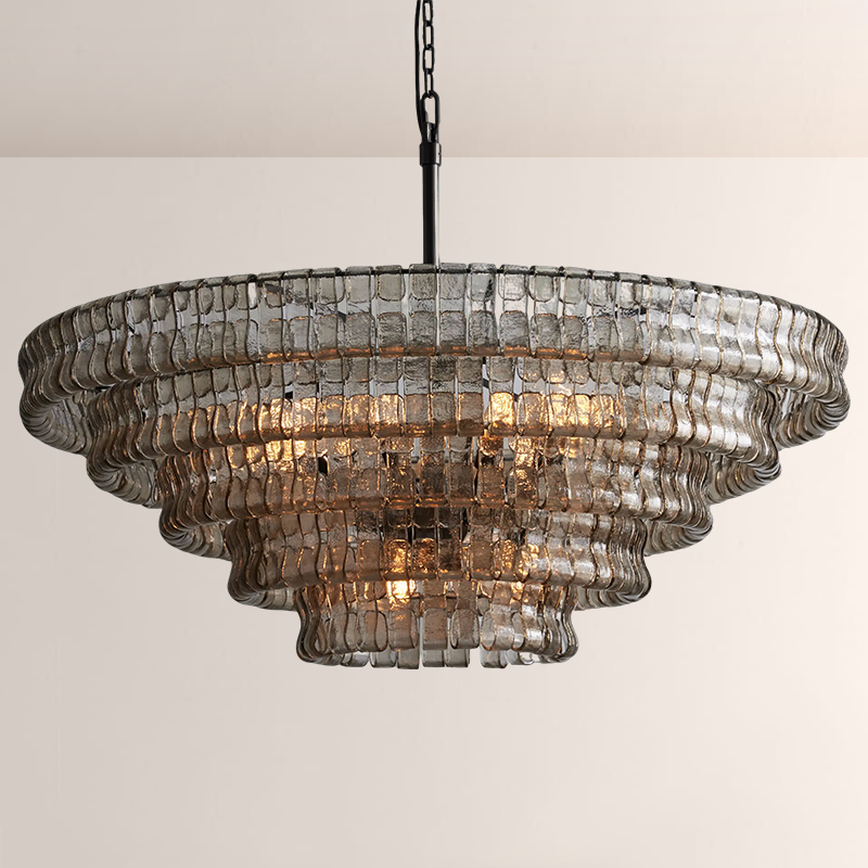 Lime Glass Round Chandelier - thebelacan