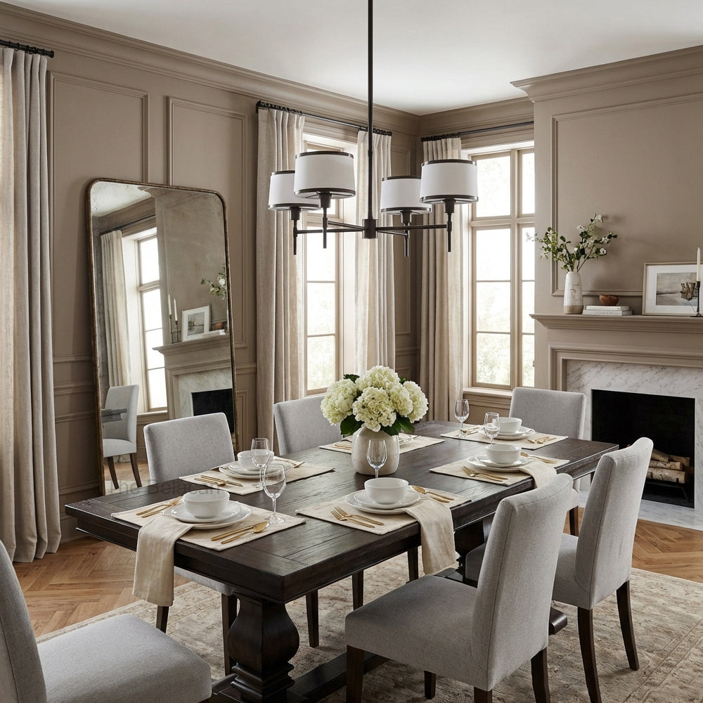 Lizs 4-Light Round Chandelier - thebelacan
