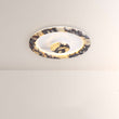 LuminaVein Oval Marble Flush Mount - thebelacan