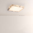 LuminaVein Square Marble Flush Mount - thebelacan