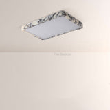 LuminaVein Square Marble Flush Mount - thebelacan