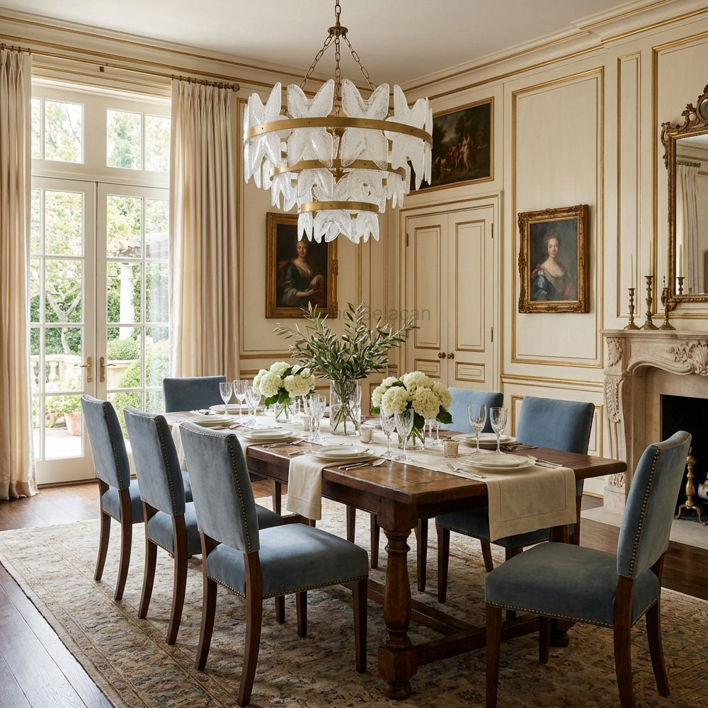 Malory Three-Layer Round Chandelier - thebelacan