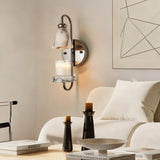 MarbleGlow Candle Warmer Wall Sconce - thebelacan