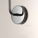 MarbleGlow Curved-Arm Cylinder Marble Wall Sconce - thebelacan