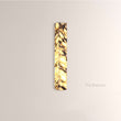 MarbleGlow Herringbone-Marble Vertical Wall Sconce - thebelacan