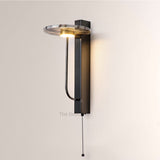 MarbleGlow Linear-Mount Disc Marble Wall Sconce - thebelacan
