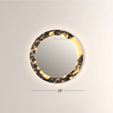 MarbleGlow Marble-Rim Mirror Sconce - thebelacan