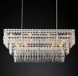Margerie 3-Tier Rectangular Chandelier 60" - thebelacan