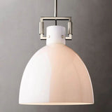 Mechanic Milk Glass Cloche Pendant - thebelacan