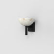 Melange Alabaster Bedside Wall Sconce,Indoor Hallway Wall Lamp