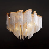 Modern Aluminum Chain Tassel Pendant - thebelacan
