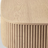 MulRegal Oak Wood Coffee Table - thebelacan