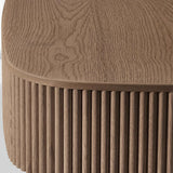 MulRegal Oak Wood Coffee Table - thebelacan