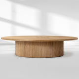 MulRegal Pedestal Round Coffee Table - thebelacan
