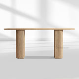 MulRegal Plank Wood Console Table - thebelacan