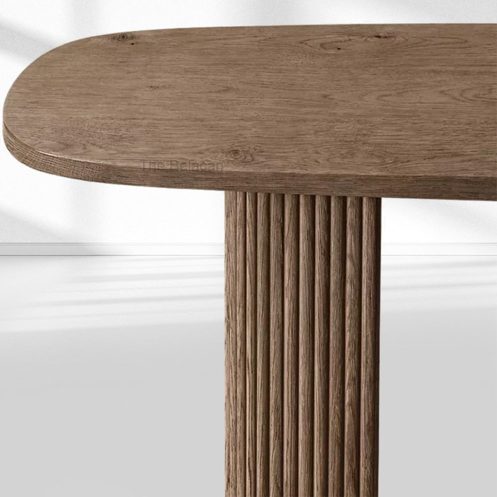 MulRegal Plank Wood Console Table - thebelacan