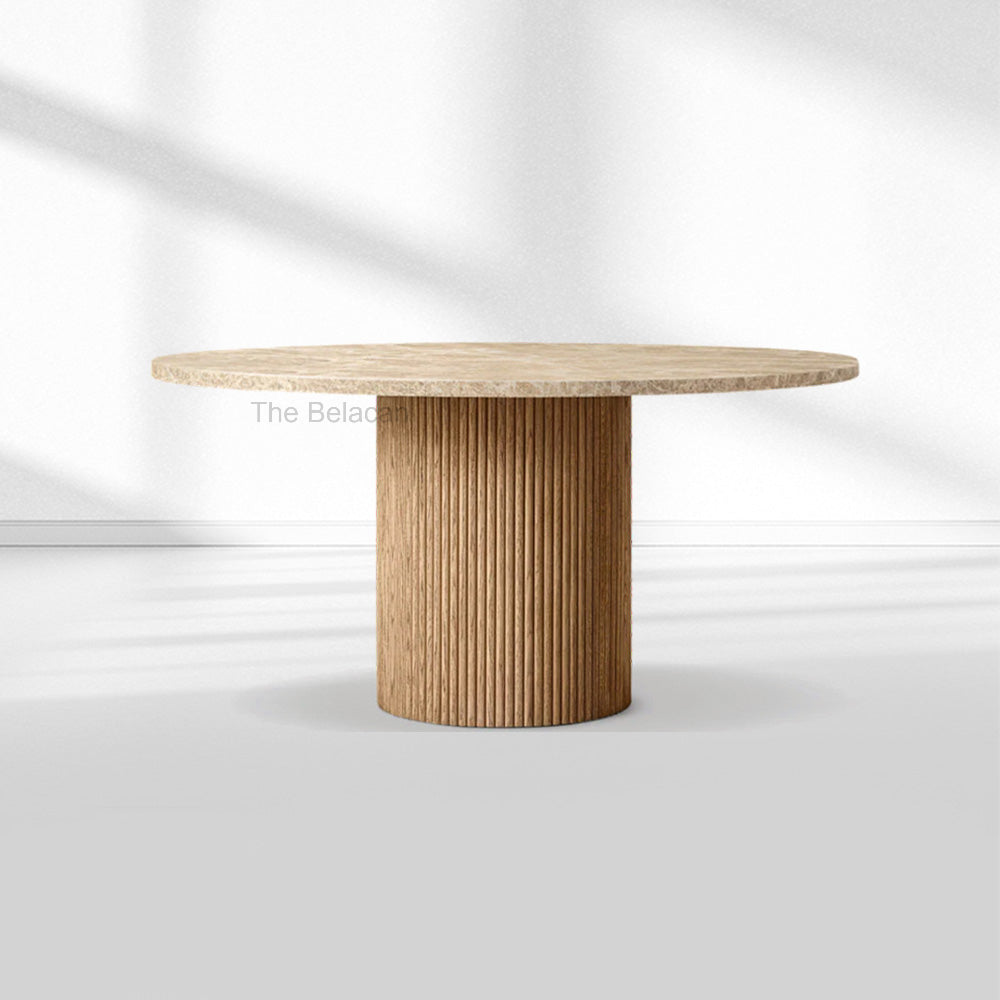 MulRegal Stone Round Dining Table - thebelacan