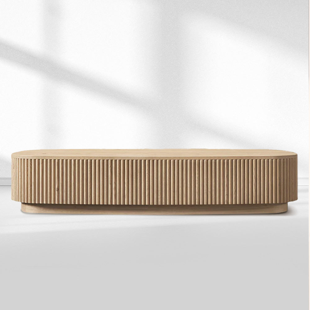 Mulholland Oak Wood Coffee Table - thebelacan