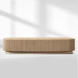 Mulholland Oak Wood Coffee Table - thebelacan