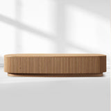 Mulholland Oak Wood Coffee Table - thebelacan