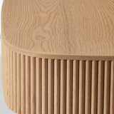 Mulholland Oak Wood Coffee Table - thebelacan