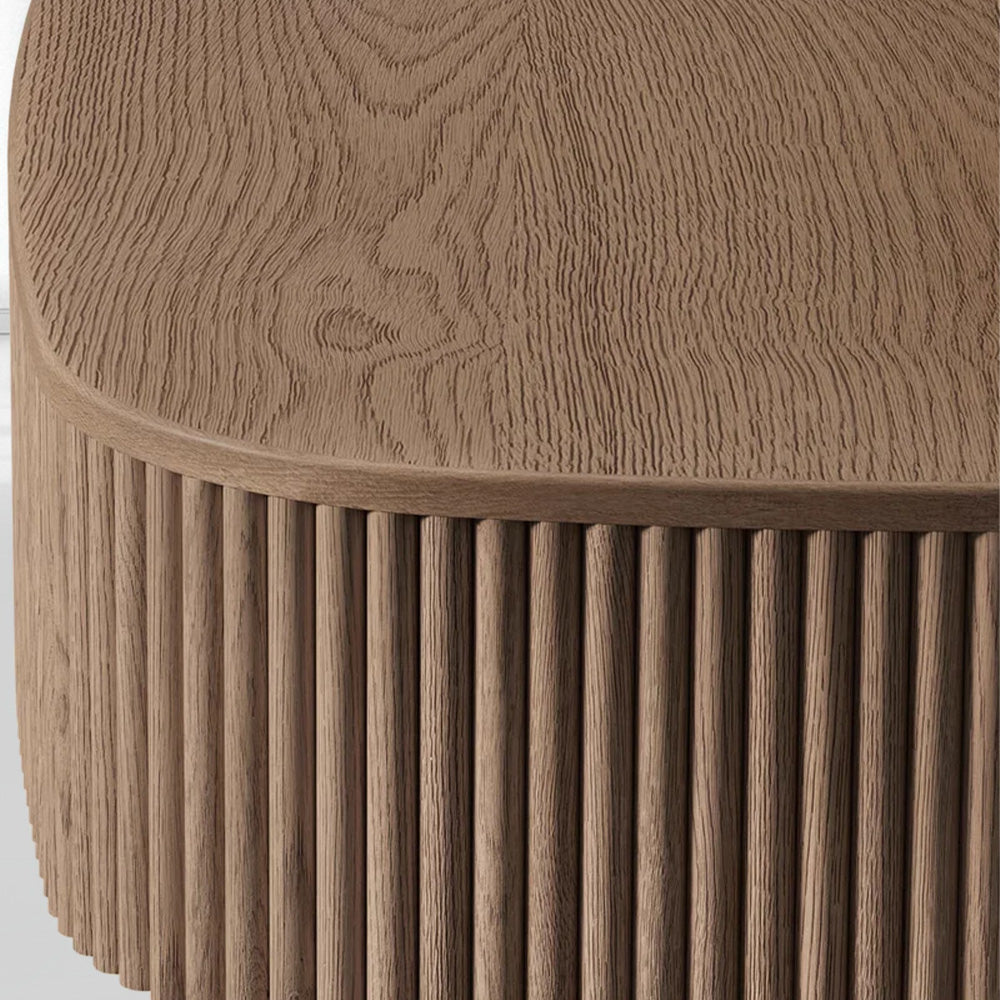 Mulholland Oak Wood Coffee Table - thebelacan