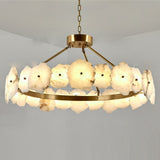 Natural Alabaster Modern Round Chandelier