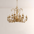 Nora Gilded Floral Crystal Round Chandelier