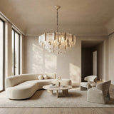 Nova Crystal Prism Round Chandelier