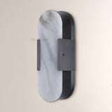 OpalEdge Oval Alabaster Wall Sconces 13.8 19.7H - thebelacan