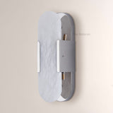 OpalEdge Oval Alabaster Wall Sconces 13.8 19.7H - thebelacan