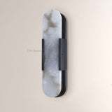 OpalEdge Oval Alabaster Wall Sconces 13.8 19.7H - thebelacan