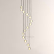 Pearl Ball Ceiling Chandelier 14 20 Light