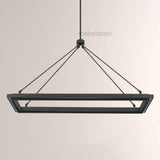 Peral Rectangular Chandelier 48"/62" - thebelacan